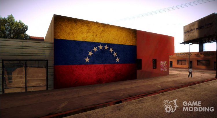 Mural de la bandera venezolana para GTA San Andreas
