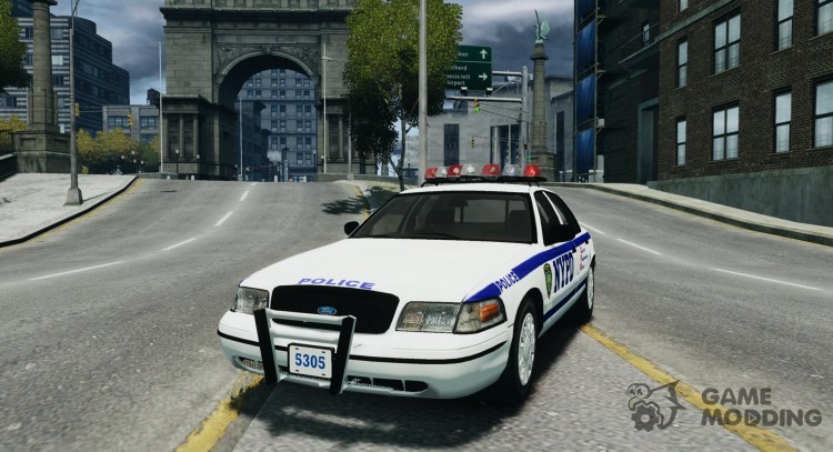 Ford Crown Victoria Police Interceptor 2008 Department of the NYPD for GTA 4