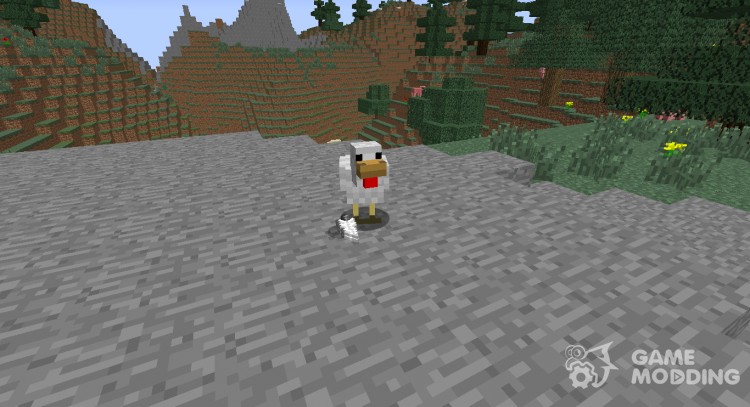 Loss of feathers from chickens. for Minecraft