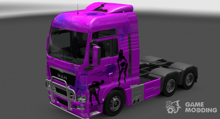 Скин Girls для MAN TGX для Euro Truck Simulator 2