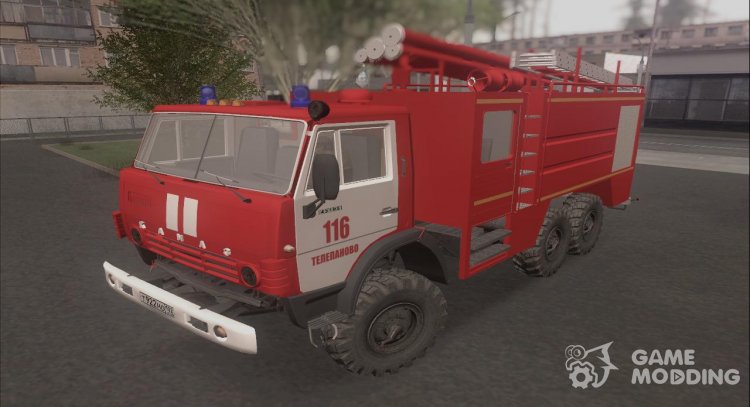 Fireman KamAZ-43105 AC-40 Telepanovo for GTA San Andreas