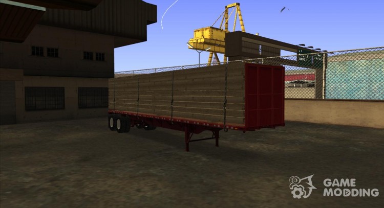 FlatBed Trailer From American Truck Simulator для GTA San Andreas
