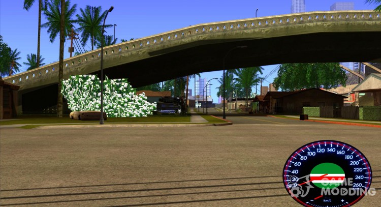 Speedometr checheno para GTA San Andreas