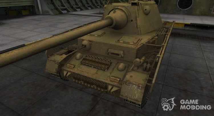 Пустынный скин для танка PzKpfw IV Schmalturm для World Of Tanks