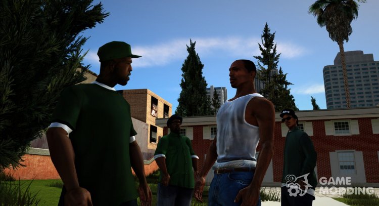 Cutscene Characters Textures Upscale for GTA San Andreas