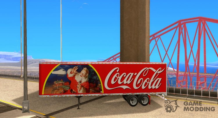 Полуприцеп к Peterbilt 379 Custom Coca Cola для GTA San Andreas
