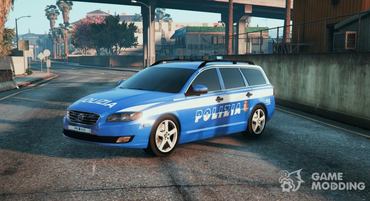 Italian Police Volvo V70 (Polizia Italiana) for GTA 5