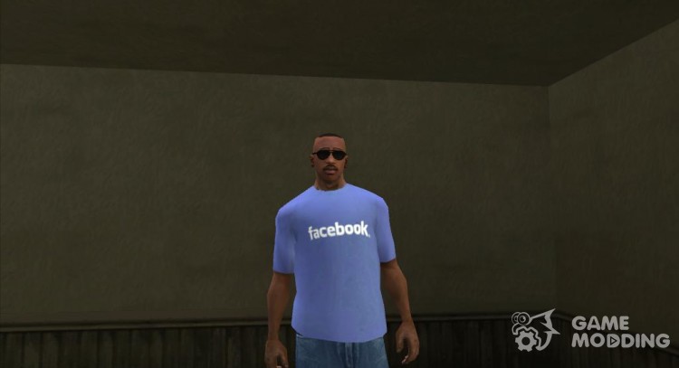 Facebook T-shirt for GTA San Andreas