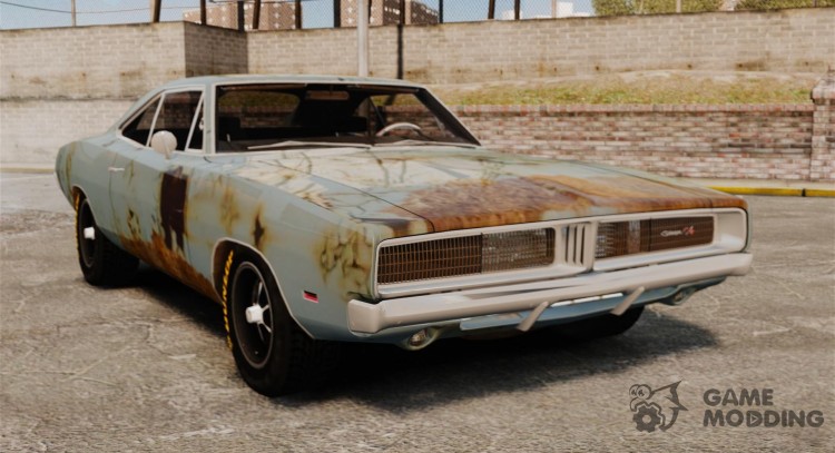 El Dodge Charger RT 1969 oxidado v1.1 para GTA 4