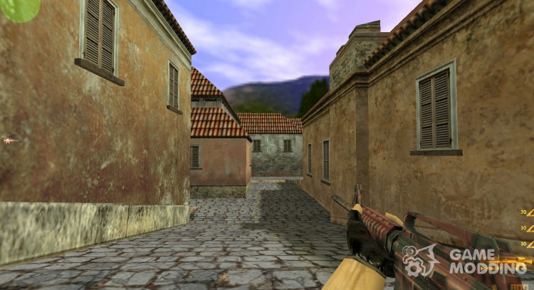 Red Tiger Camo M4A1 for Counter Strike 1.6