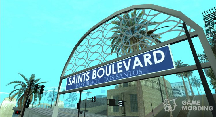 HD Saints Boulevard for GTA San Andreas