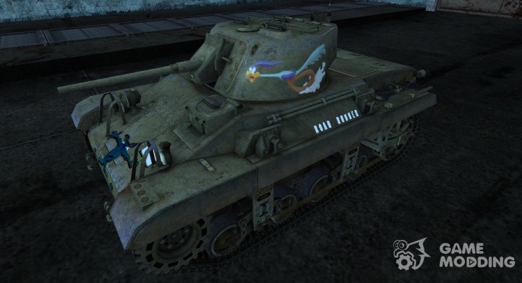 Шкурка для M22 Locust "Road runner" для World Of Tanks