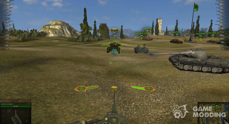 Francotirador y Arcade vista WoT para World Of Tanks