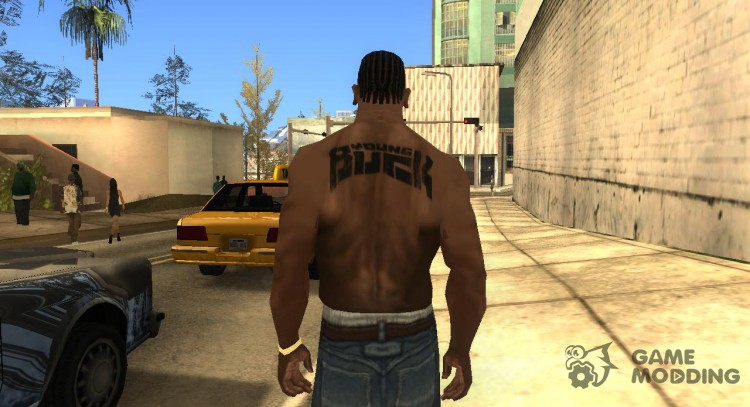 Young Buck Tattoo para GTA San Andreas