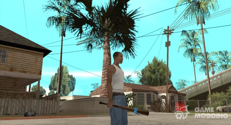 Бита с синей повязкой для GTA San Andreas