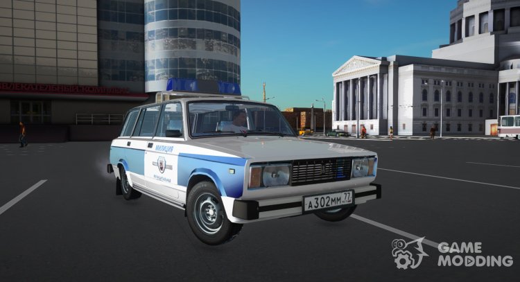 Vaz 2104 Municipal de la Policía para GTA San Andreas