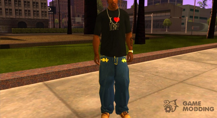 Karl Kan Puzzle Jeans for GTA San Andreas
