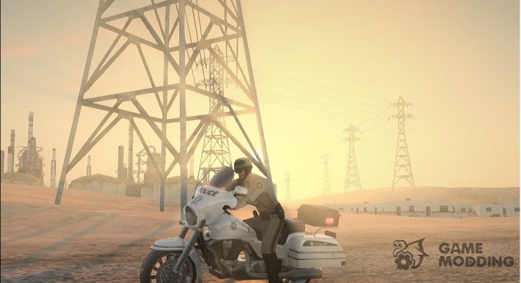 Harley Davidson LVMPD для GTA San Andreas