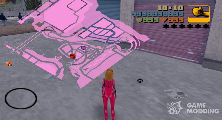 HQ Pink Radar for GTA 3