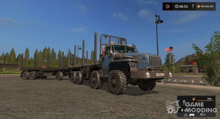 The truck with AUTOFIT Ural 6614 for Farming Simulator 2017