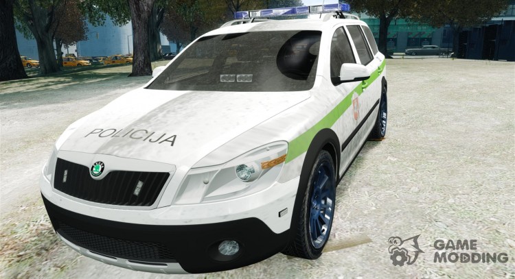 Lithuanian Police Skoda Octavia Scout [ELS] para GTA 4
