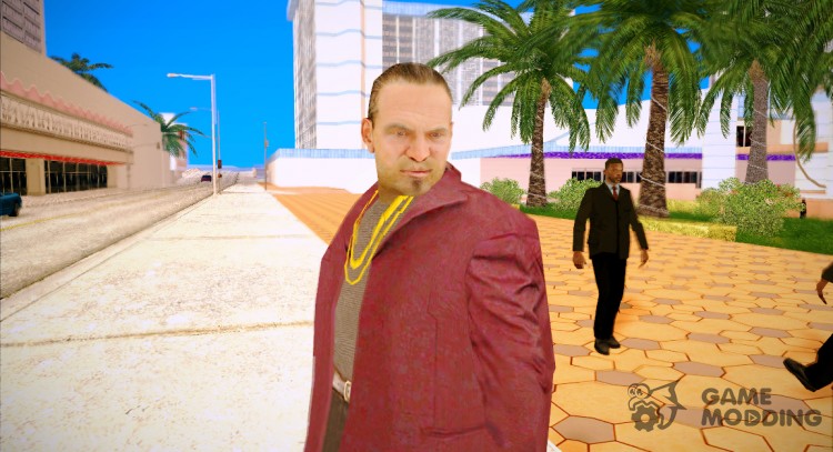 Бандит в малиновом пиджаке для GTA San Andreas