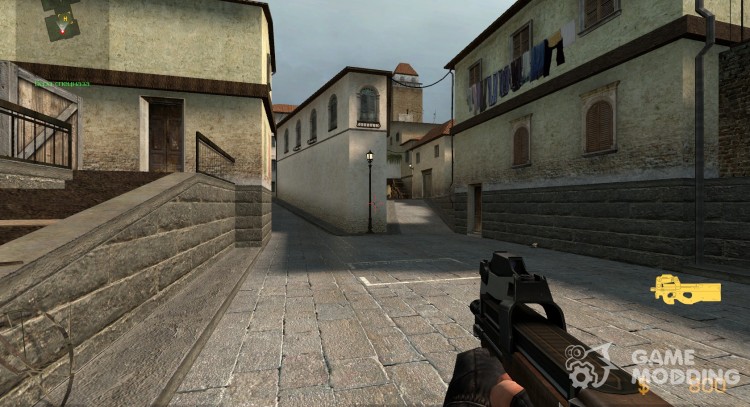 P-90 Reskin with wooden stock for Counter-Strike Source