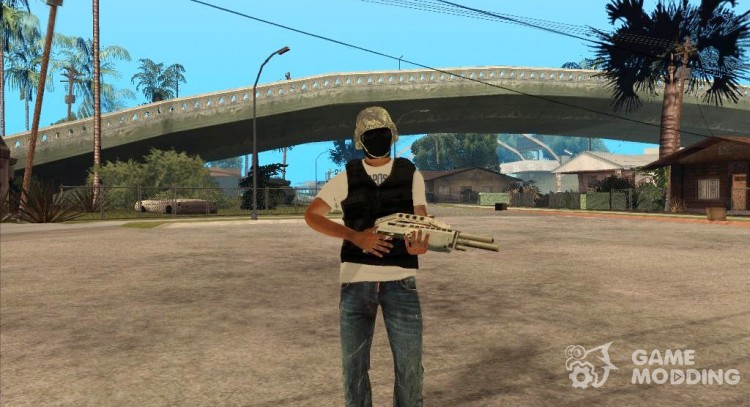 Террорист в бронежелете для GTA San Andreas