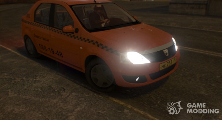Dacia Logan Taxi для GTA 4