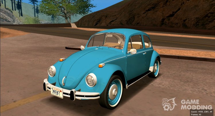 Volkswagen Beetle (Fusca) 1300 1974 для GTA San Andreas