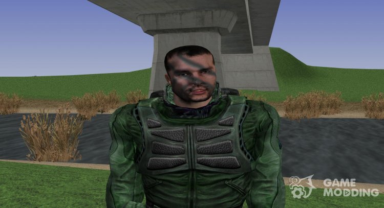 Miembro de la agrupación Артхантеры con un aspecto único de S. T. A. L. K. E. R. v.2 para GTA San Andreas