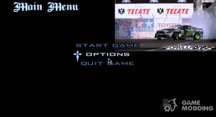 Formula Drift-style menu for GTA San Andreas
