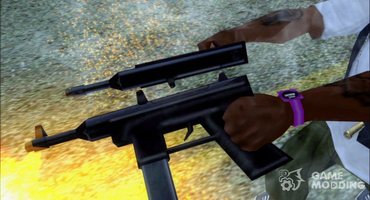 Пистолет-пулемет из игры 25 to life для GTA San Andreas