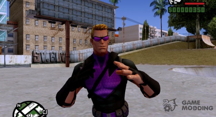 Hawkeye without weapons for GTA San Andreas