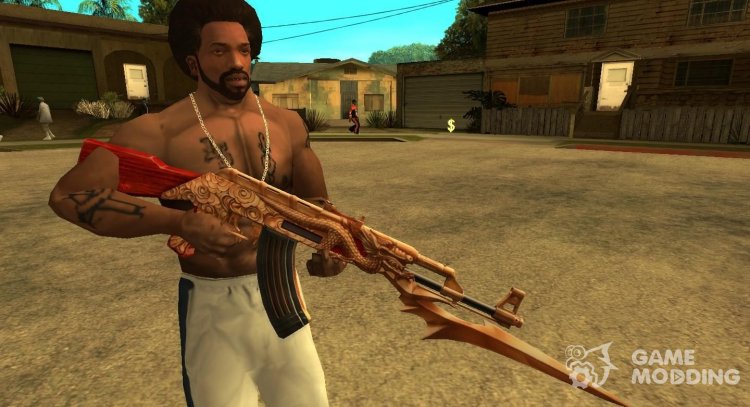 AK-47 Dragon для GTA San Andreas