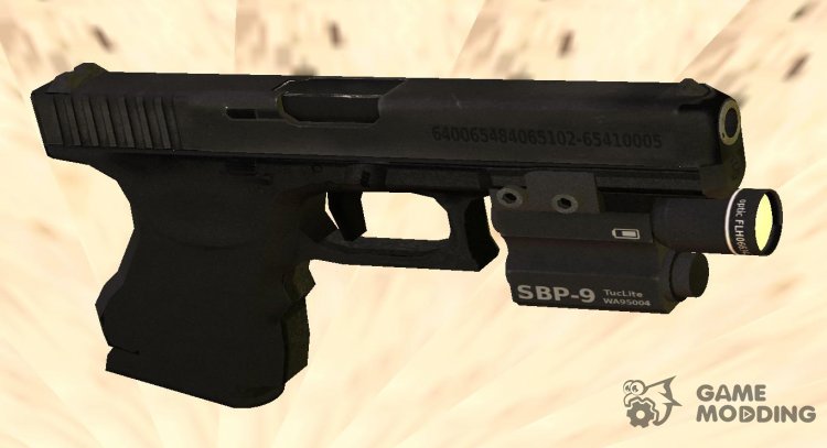 L4D2 HQ Pistol_A Glock 19 for GTA San Andreas
