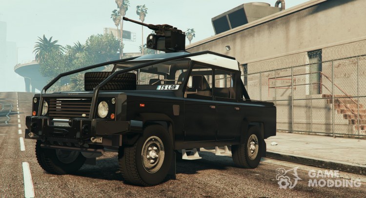Land Rover 110 Pickup Armoured with Deactivated Turret 1.1 for GTA 5