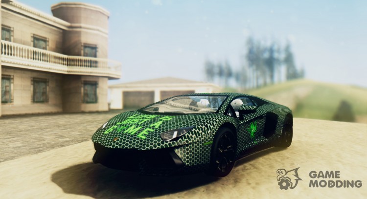 El Lamborghini Aventador LP-700 Razer Gaming para GTA San Andreas