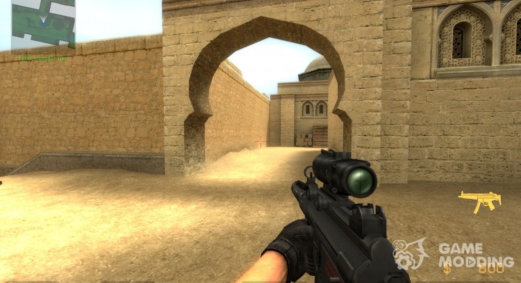Callar Mp5k con el zoom óptico para Counter-Strike Source