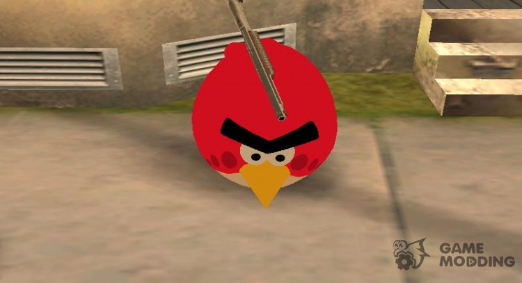 Красная птица из Angry Birds для GTA San Andreas
