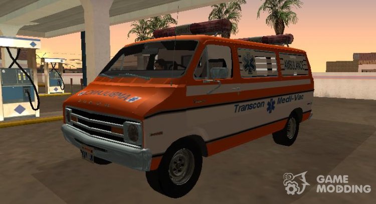 Dodge Tradesman B-200 1976 Ambulance para GTA San Andreas