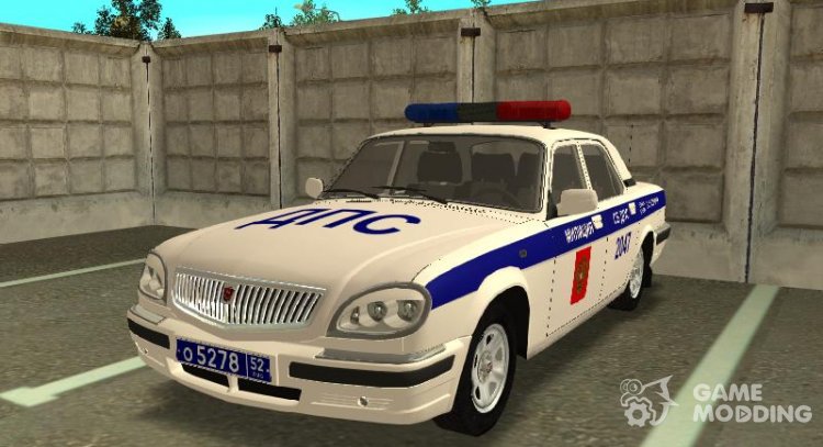 El GAS volga 31105 la Policía de la polica de 2006 para GTA San Andreas