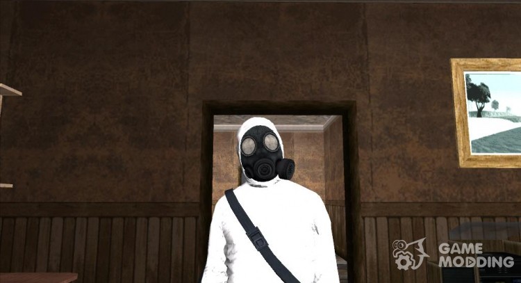 GTA V Online The Heist Gasmask White para GTA San Andreas