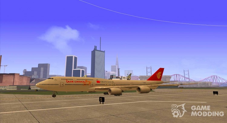 El Boeing 747-8I de Air China para GTA San Andreas