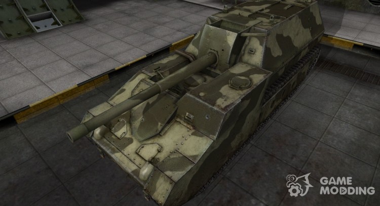 Пустынный скин для СУ-14 для World Of Tanks