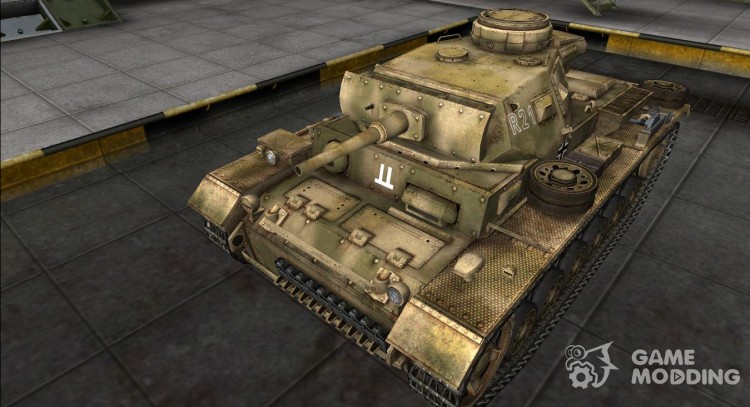 Tela de esmeril para el Pz III para World Of Tanks