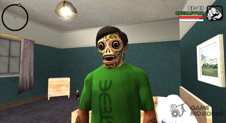 La máscara de extraterrestre v2 (GTA Online) para GTA San Andreas