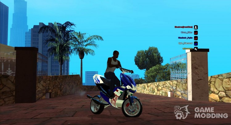 Yamaha Aerox Scooter para GTA San Andreas