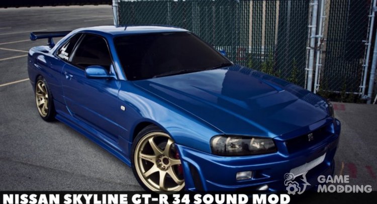 Nissan Skyline GT-R R34 Sound Mod for GTA San Andreas