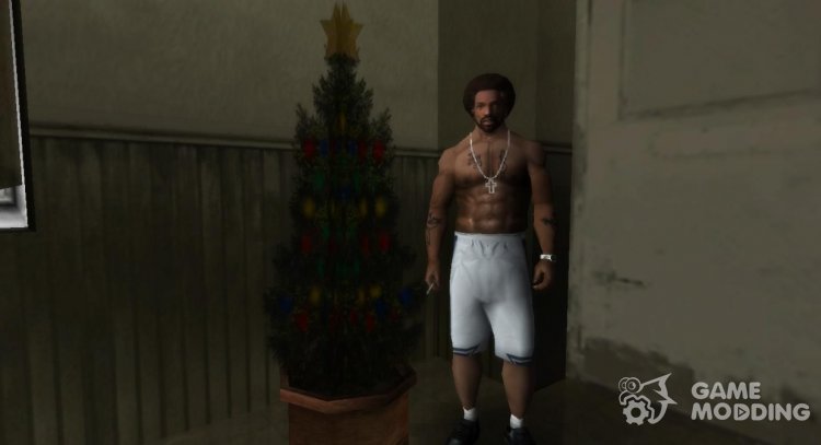 Árbol de navidad en la casa de Сиджея para GTA San Andreas